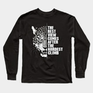 rock climbing tiger Long Sleeve T-Shirt